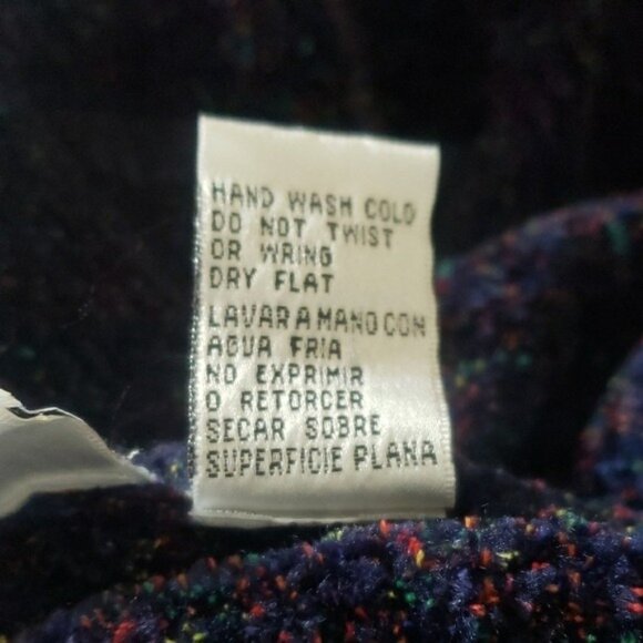 Vintage 90s  Jackson Maxwell Woens Purple Confetti Turtleneck Sweater size M - Picture 6 of 6